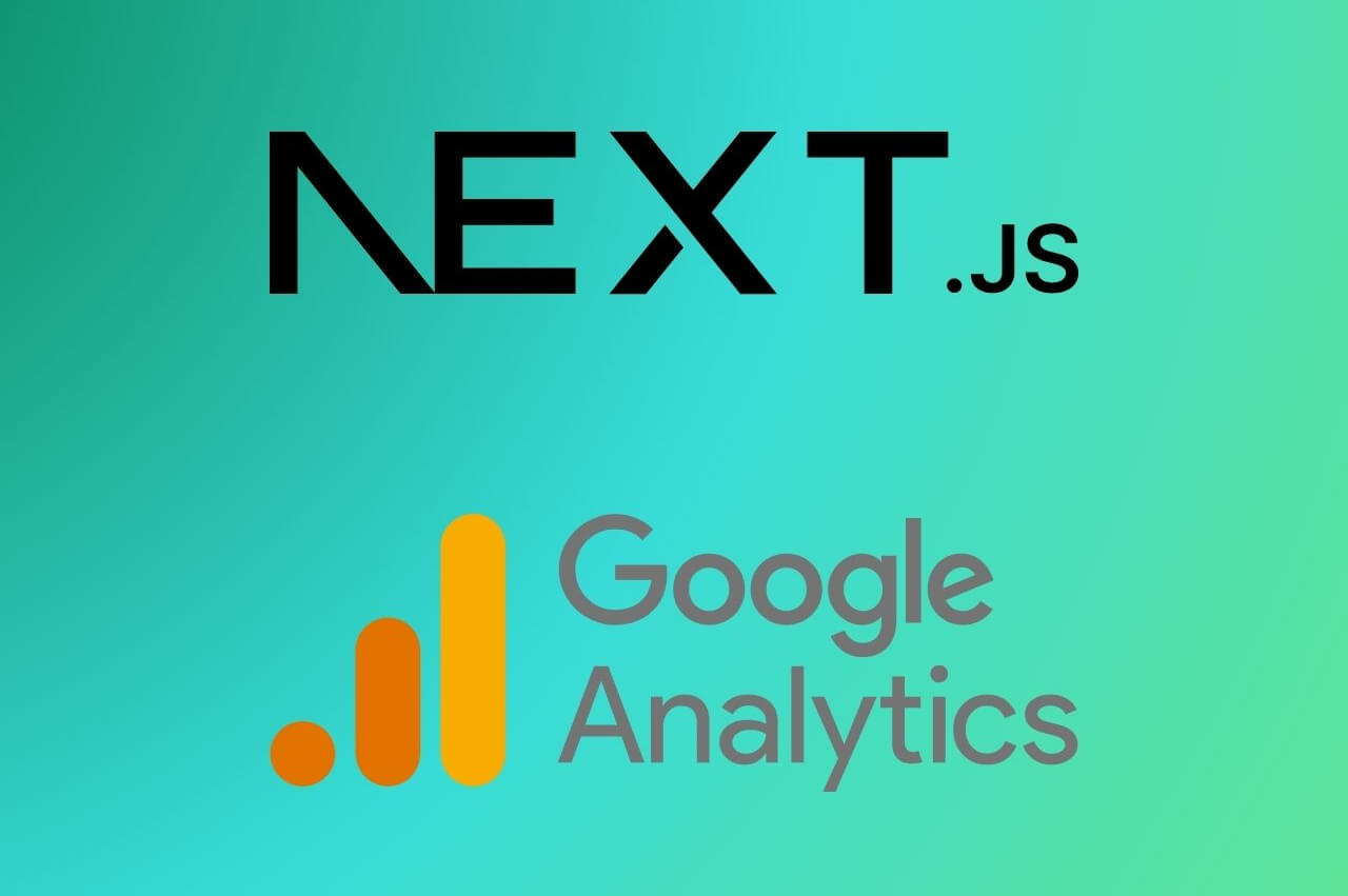 Next.js logo and Google Analytics logo from Wiki Commons